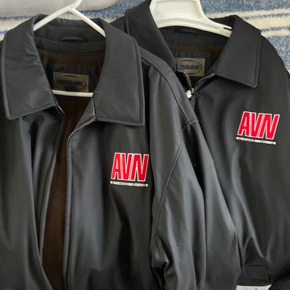 VINTAGE LARGE & XL AVN Awards leather jacket NEVER WORN NWT